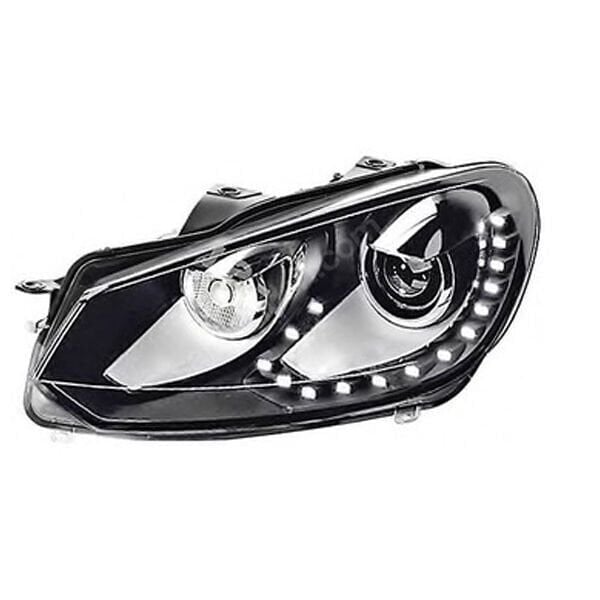 Volkswagen Golf 6 2008-2013 Uyumlu  R Far 15 Led Tek Mercek