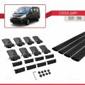 Citroen Jumpy 2 (G9) 2007-2016 Arası ile Uyumlu FLY Model Ara Atkı Tavan Barı Siyah 4 Adet