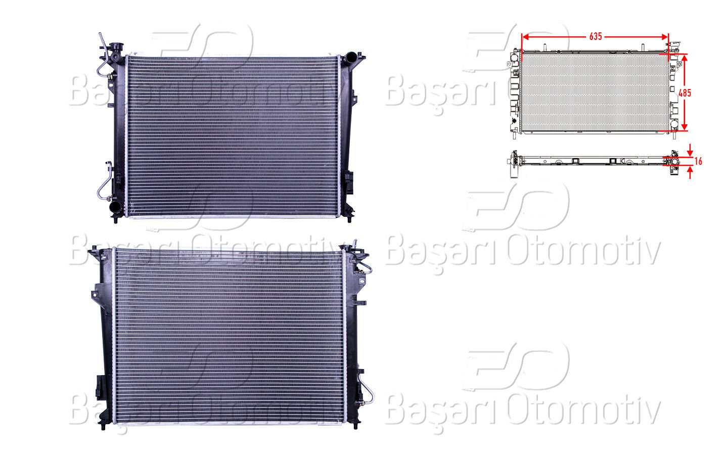 Hyundai Sonata 2006 ve Sonrası Uyumlu Su Radyatörü