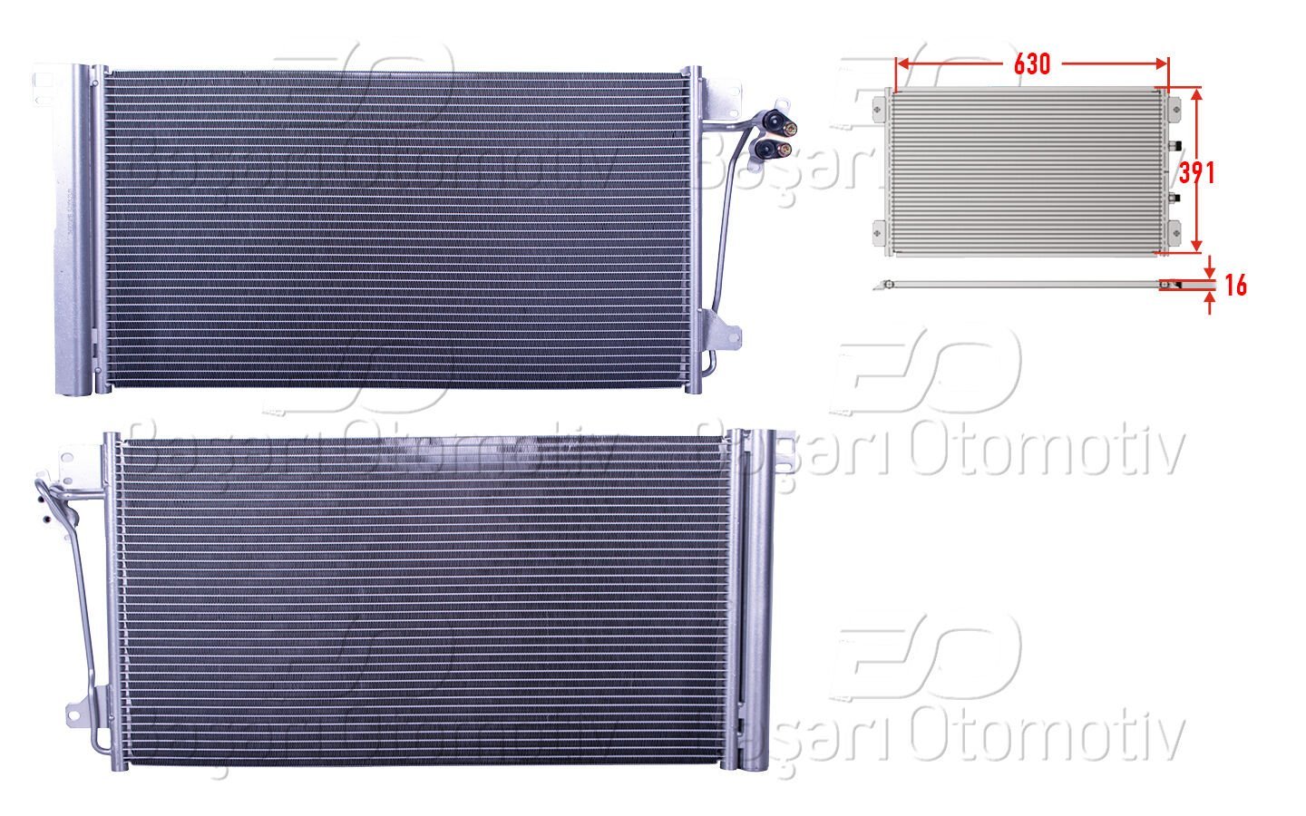 Volkswagen T5 1.9 TDI 2.0 2.0 TSI 2.5 TDI 3.2 Klima Radyatörü 2003 ve Sonrası