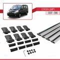 Citroen Jumpy 2 (G9) 2007-2016 Arası ile Uyumlu FLY Model Ara Atkı Tavan Barı Gri 4 Adet