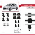 Hyundai i10 II (IA) Pre-Facelift 2013-2017 Arası ile Uyumlu ACE-4 Ara Atkı Tavan Barı Gri 2 Adet