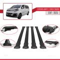 Citroen Jumpy 3 (K0) Space Tourer 2017 ve Sonrası ile Uyumlu FLY Model Ara Atkı Tavan Barı Siyah 4 Adet
