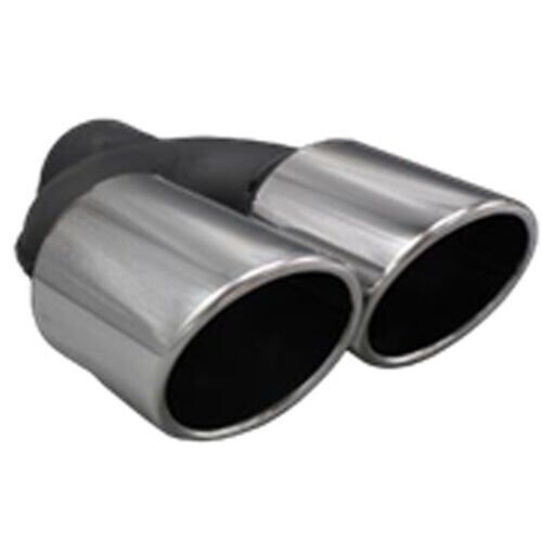 Üniversal Krom Egzoz Ucu Açılı Çift Çıkış Sağ 101x110 020-036R