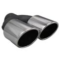 Üniversal Krom Egzoz Ucu Açılı Çift Çıkış Sağ 101x110 020-036R