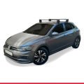 Volkswagen Polo 6 (AW) 2018 ve Sonrası ile Uyumlu ACE-4 Ara Atkı Tavan Barı Siyah 2 Adet