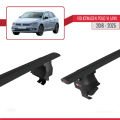 Volkswagen Polo 6 (AW) 2018 ve Sonrası ile Uyumlu ACE-4 Ara Atkı Tavan Barı Siyah 2 Adet