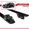 Lada Vesta Cross SW 2017 ve Sonrası ile Uyumlu HOOK Model Ara Atkı Tavan Barı Siyah 2 Adet