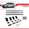 Mercedes GLE Class 3 (W166) 2015-2018 Arası ile Uyumlu BASIC Model Ara Atkı Tavan Barı Gri 2 Adet