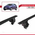 Volkswagen Polo 6 (AE1) 2021 ve Sonrası ile Uyumlu ACE-4 Ara Atkı Tavan Barı Siyah 2 Adet