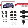 Volkswagen Polo 6 (AE1) 2021 ve Sonrası ile Uyumlu ACE-4 Ara Atkı Tavan Barı Siyah 2 Adet