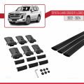 Toyota Land Cruiser (J300) 2022 ve Sonrası ile Uyumlu FLY Model Ara Atkı Tavan Barı Siyah 3 Adet