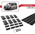 Citroen Berlingo 3 (K9) 2019-2022 Arası ile Uyumlu FLY Model Ara Atkı Tavan Barı Siyah 4 Adet