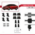 Honda Civic 9 (FB) Sedan 2012-2015 Arası ile Uyumlu ACE-4 Ara Atkı Tavan Barı Gri 2 Adet