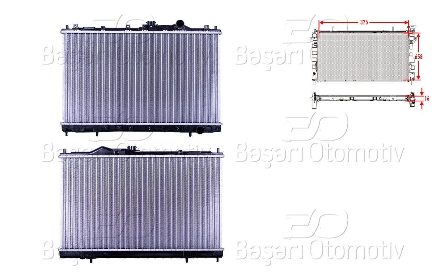 Proton Persona 1.6 1.8 2.0D Uyumlu Su Radyatörü