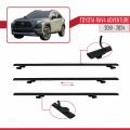 Toyota RAV4 Adventure 2019-2024 Arası ile Uyumlu BASIC Model Ara Atkı Tavan Barı Siyah 3 Adet