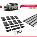 Citroen Berlingo 3 (K9) 2019-2022 Arası ile Uyumlu FLY Model Ara Atkı Tavan Barı Gri 4 Adet