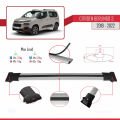 Citroen Berlingo 3 (K9) 2019-2022 Arası ile Uyumlu FLY Model Ara Atkı Tavan Barı Gri 4 Adet
