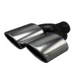 Üniversal Krom Egzoz Ucu Düz Çift Çıkış Sağ 80x120/125 020-030R
