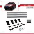 Fiat Fullback 2016-2020 Arası ile Uyumlu BASIC Model Ara Atkı Tavan Barı Gri 2 Adet