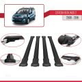 Citroen Berlingo 2 (B9) 2008-2018 Arası ile Uyumlu FLY Model Ara Atkı Tavan Barı Siyah 4 Adet