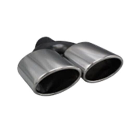 Üniversal Krom Egzoz Ucu Düz Çift Çıkış 80x120/125 020-030