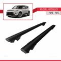 Kia Soul 3 (SK3) 2020 ve Sonrası ile Uyumlu HOOK Model Ara Atkı Tavan Barı Siyah 2 Adet