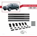 Toyota Land Cruiser 1998-2007 Arası ile Uyumlu BASIC Model Ara Atkı Tavan Barı Siyah 3 Adet