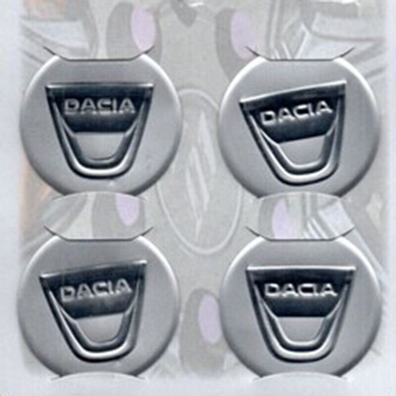 Dacia Uyumlu Yedek Parça Gri Alüminyum Yapıştırma Jant Göbeği 4Lü 60mm