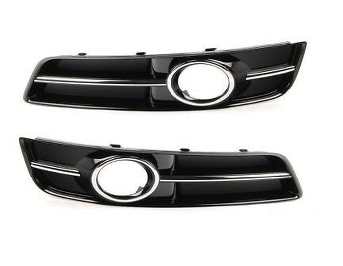 Audi A3 2009 Sonrası Sağ Sis Kapağı Sisli Piano Black Kromlu