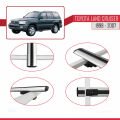 Toyota Land Cruiser 1998-2007 Arası ile Uyumlu BASIC Model Ara Atkı Tavan Barı Gri 3 Adet