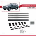Toyota Land Cruiser 1998-2007 Arası ile Uyumlu BASIC Model Ara Atkı Tavan Barı Gri 3 Adet