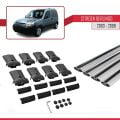 Citroen Berlingo (M59) 2003-2008 Arası ile Uyumlu FLY Model Ara Atkı Tavan Barı Gri 4 Adet