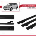 Toyota Highlander 2001-2007 Arası ile Uyumlu BASIC Model Ara Atkı Tavan Barı Siyah 3 Adet