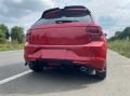 Volkswagen  Polo 2018+ Uyumlu MK6 Çift Egzoz Difüzör / Piano Black