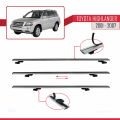 Toyota Highlander 2001-2007 Arası ile Uyumlu BASIC Model Ara Atkı Tavan Barı Gri 3 Adet