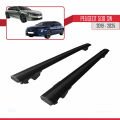 Peugeot 508 SW 2019-2025 Arası ile Uyumlu HOOK Model Ara Atkı Tavan Barı Siyah 2 Adet