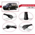 Ssangyong Rexton (Y200) 2001-2005 Arası ile Uyumlu ACE-1 Ara Atkı Tavan Barı Siyah 3 Adet