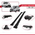 Ford Transit/Tourneo Courier Pre-Facelift 2014-2017 Arası ile Uyumlu FLY Model Ara Atkı Tavan Barı Siyah 2 Adet