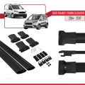 Ford Transit/Tourneo Courier Pre-Facelift 2014-2017 Arası ile Uyumlu FLY Model Ara Atkı Tavan Barı Siyah 2 Adet