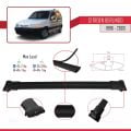 Citroen Berlingo (M49) 1996-2003 Arası ile Uyumlu FLY Model Ara Atkı Tavan Barı Siyah 4 Adet