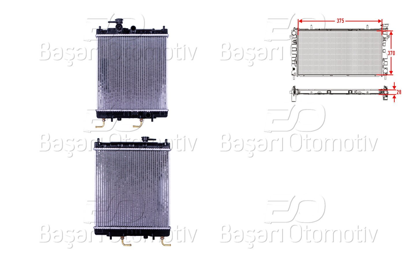 Nissan Micra 1992 ve Sonrası Uyumlu Su Radyatörü