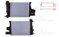 Dacia Duster 2012 Sonrası Renault Captur 2013 Sonrası Clio 4 2012 Sonrası Turbo Radyatörü (Intercooler) 256x217x64