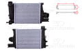 Dacia Duster 2012 Sonrası Renault Captur 2013 Sonrası Clio 4 2012 Sonrası Turbo Radyatörü (Intercooler) 256x217x64