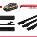 Renault Grand Scenic 3 2009-2016 Arası ile Uyumlu BASIC Model Ara Atkı Tavan Barı Siyah 3 Adet
