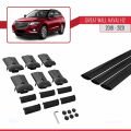 Great Wall Haval H2 2019-2021 Arası ile Uyumlu FLY Model Ara Atkı Tavan Barı Siyah 3 Adet