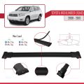 Toyota Highlander (XU40) 2008-2013 Arası ile Uyumlu FLY Model Ara Atkı Tavan Barı Siyah 3 Adet