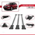 Great Wall Haval H2 2019-2021 Arası ile Uyumlu FLY Model Ara Atkı Tavan Barı Gri 3 Adet