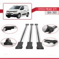 Toyota Proace City 2019-2022 Arası ile Uyumlu FLY Model Ara Atkı Tavan Barı Gri 3 Adet