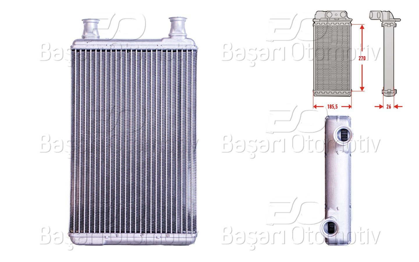 Mercedes-Benz S-Serisi & CL Serisi 2005-2013 Uyumlu Kalorifer Radyatörü